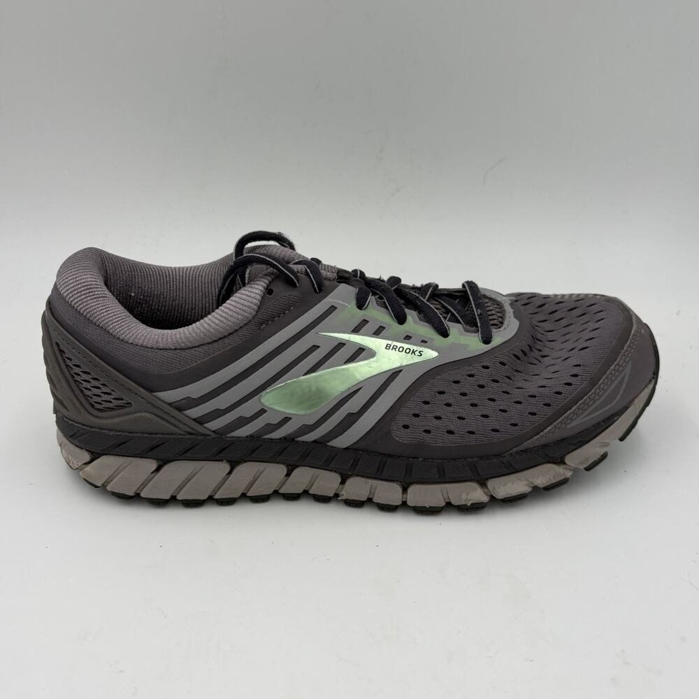 Brooks Ariel 18 Women's Size 9.5 Mesh Grey And Green Running/Walking Sneakers